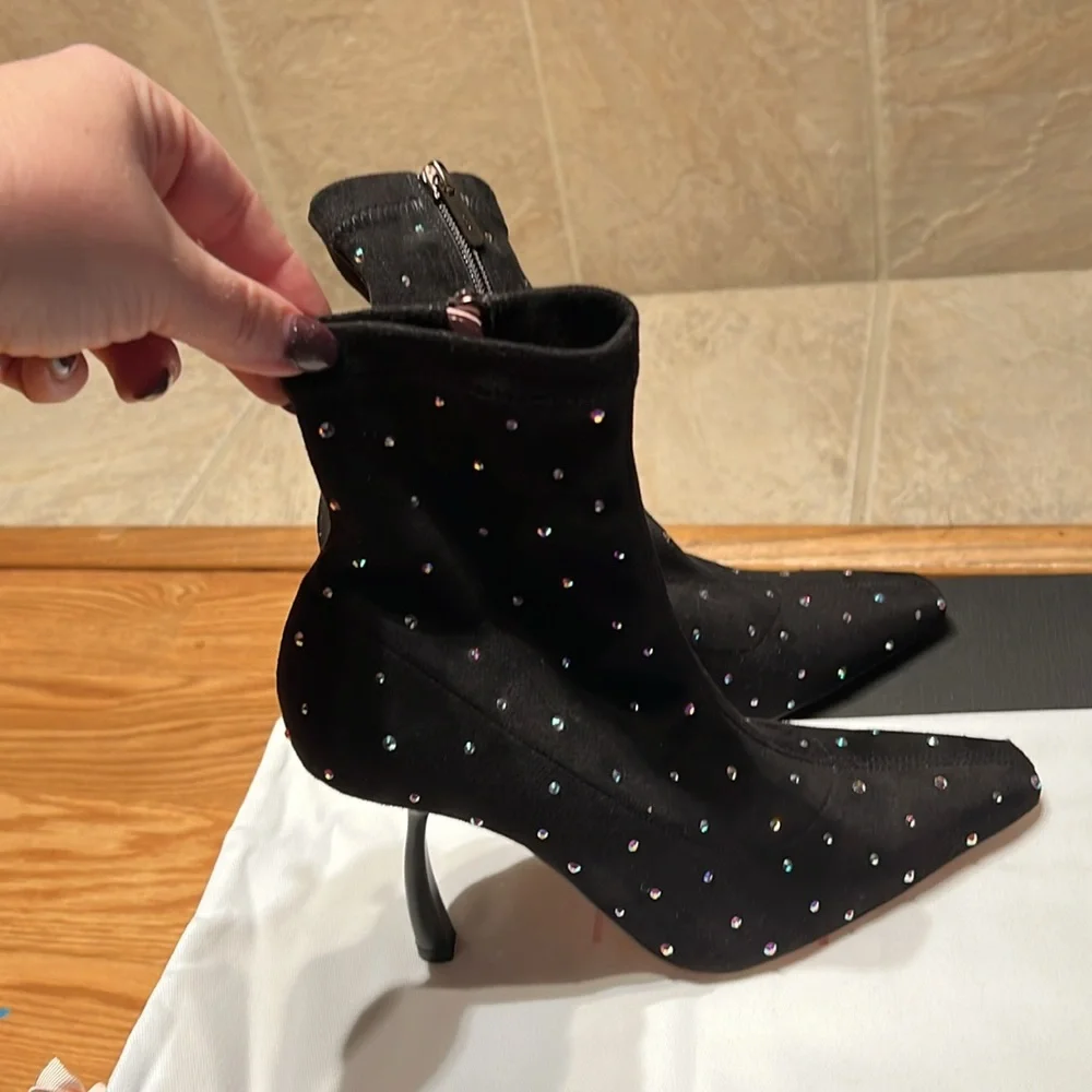 - Pīferi Merlin 100mm ankle boots